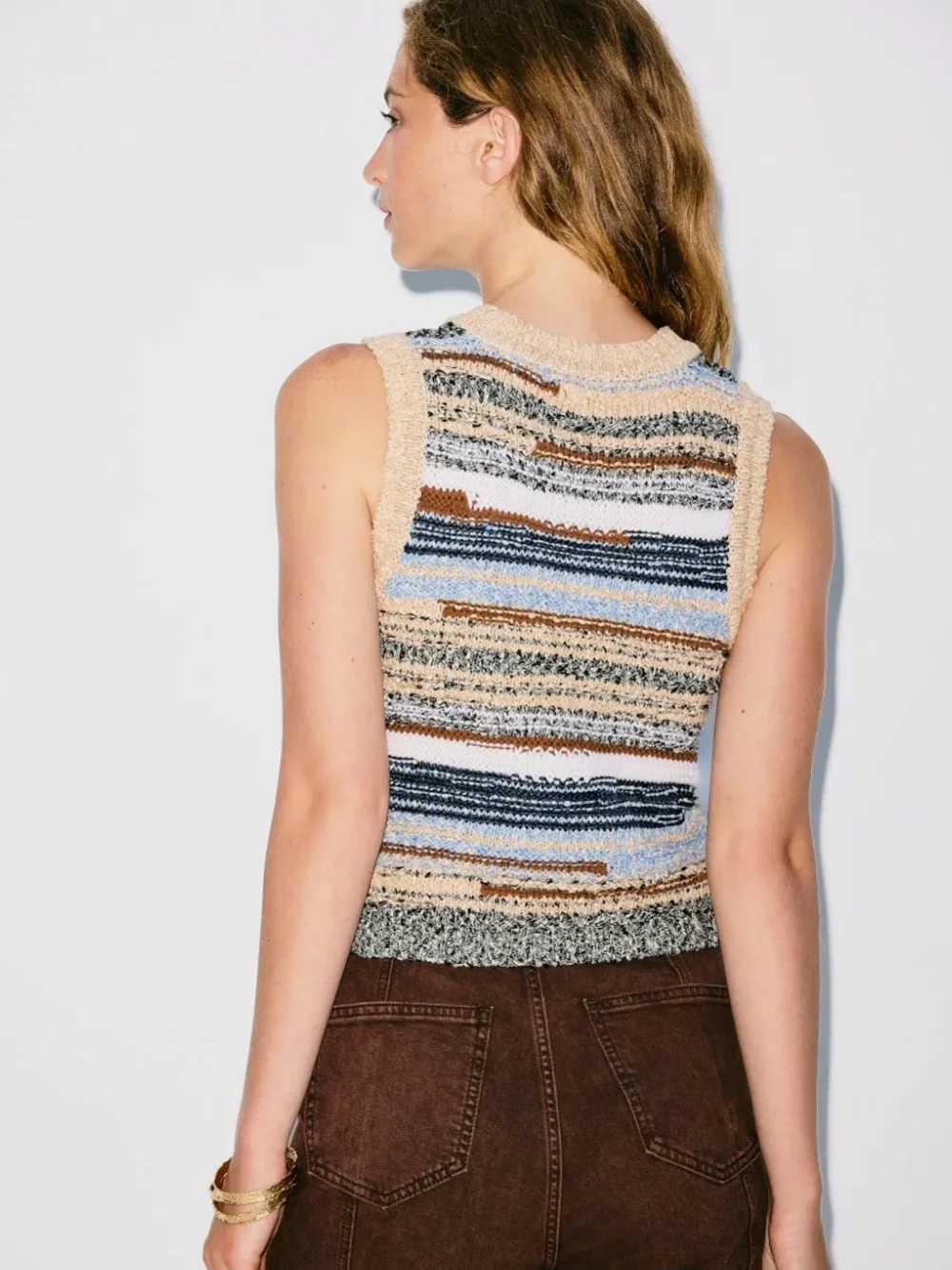 NWT House of Harlow 1960 Fair Isle Print Crewneck